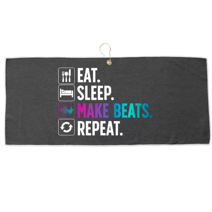 Cool Music Producer For Men Women DJ Beatmaker EDM Musician Large Microfiber Waffle Golf Towel