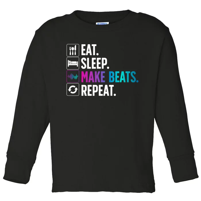 Cool Music Producer For Men Women DJ Beatmaker EDM Musician Toddler Long Sleeve Shirt