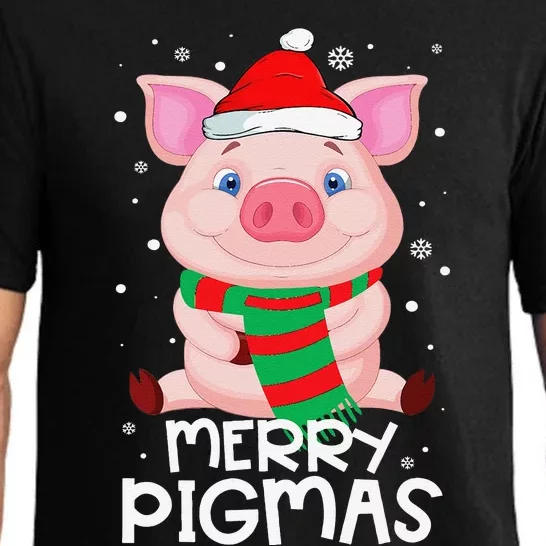 Christmas Merry Pigmas Funny Xmas Pajama Gifts For Pig Lover Pajama Set