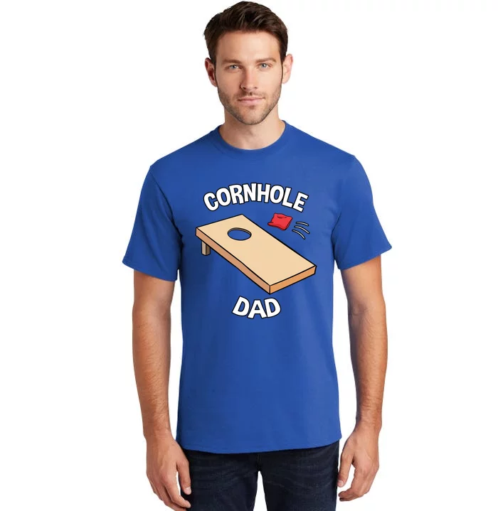 Cornhole Male Players Baggo Beans Lawn Sport Fathers Day Cute Gift Tall T-Shirt