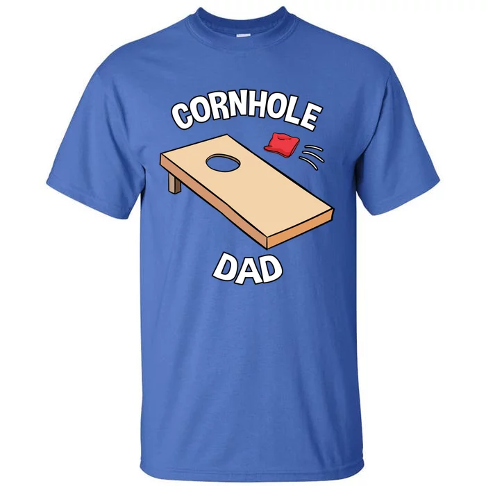 Cornhole Male Players Baggo Beans Lawn Sport Fathers Day Cute Gift Tall T-Shirt