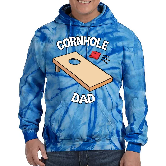 Cornhole Male Players Baggo Beans Lawn Sport Fathers Day Cute Gift Tie Dye Hoodie