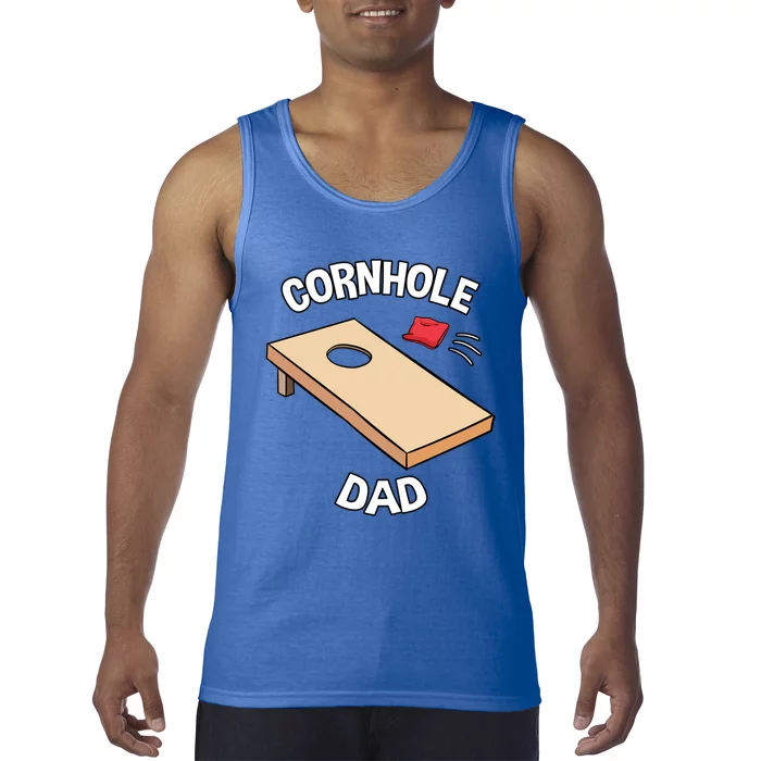 Cornhole Male Players Baggo Beans Lawn Sport Fathers Day Cute Gift Tank Top