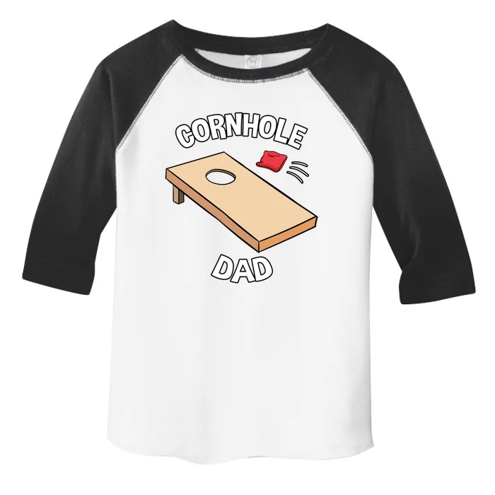 Cornhole Male Players Baggo Beans Lawn Sport Fathers Day Cute Gift Toddler Fine Jersey T-Shirt