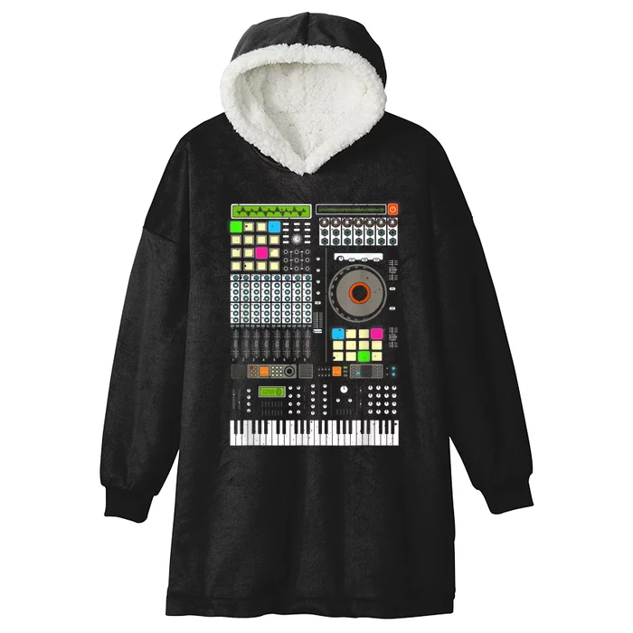 Cool Music Producer Artist For Men Women Beat Makers Hooded Wearable Blanket