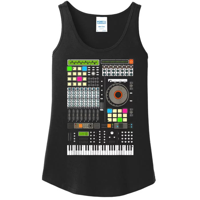 Cool Music Producer Artist For Men Women Beat Makers Ladies Essential Tank