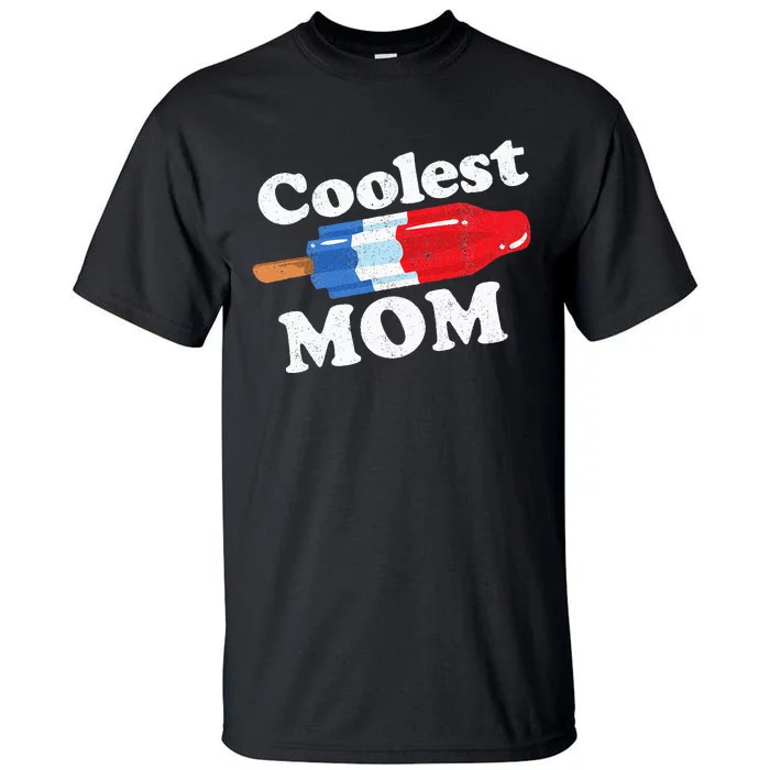 Coolest Mom Popsicle Funny Bomb Retro 80s Pop Mothers Gift Tall T-Shirt