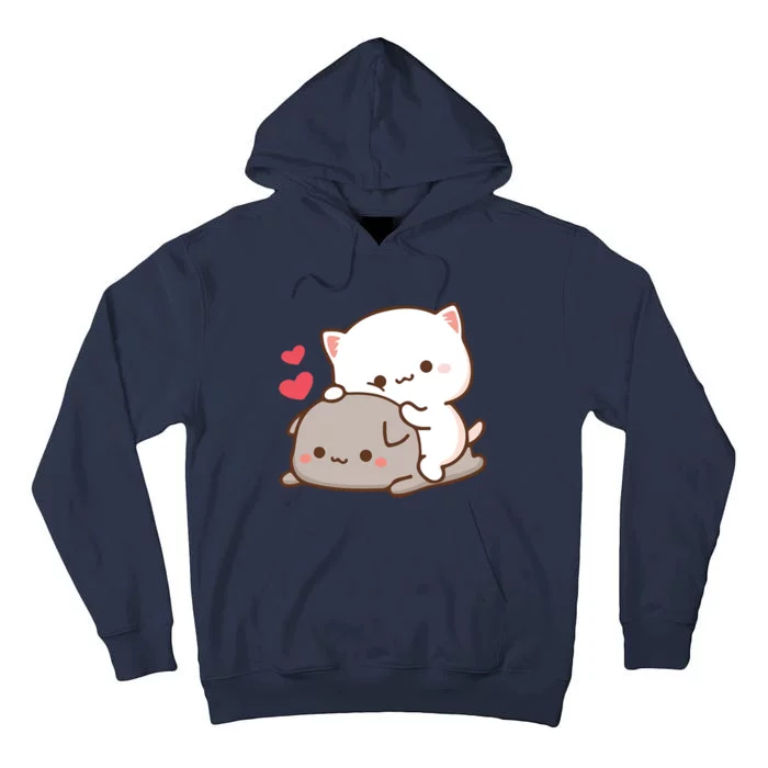 Cute Mochi Peach Cat Tall Hoodie