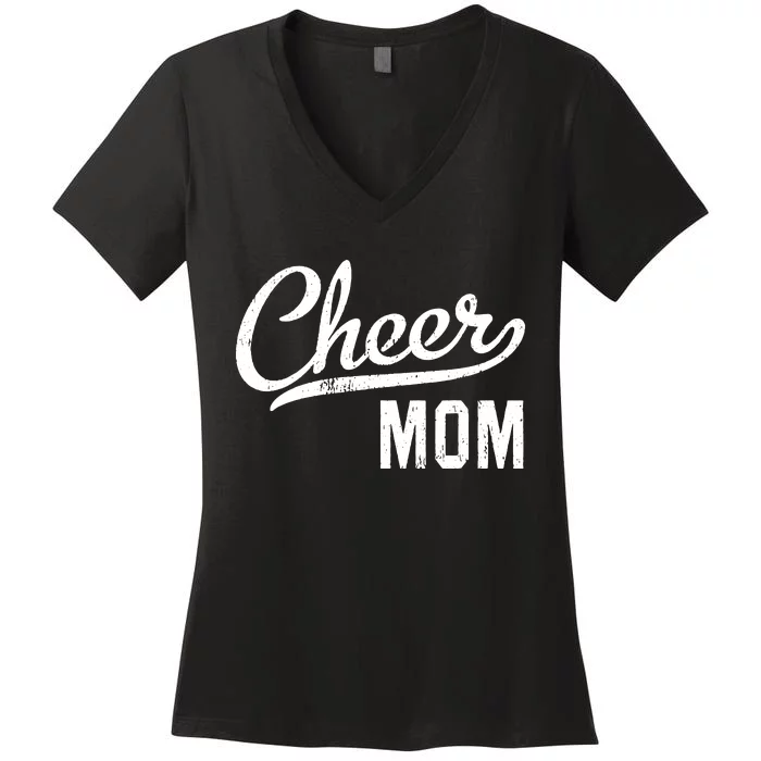 Cheer Mom Proud Cheerleading Mom Gift Women's V-Neck T-Shirt