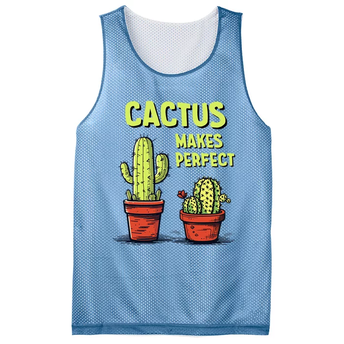 Cactus Makes Perfect For Succulent Mesh Reversible Basketball Jersey Tank