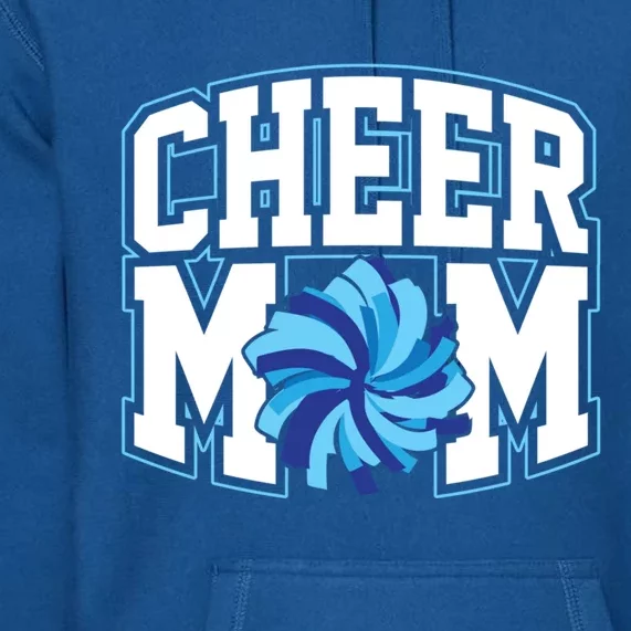 Cheer Mom Proud Cheerleader Mom Pompom Graphic Gift Premium Hoodie