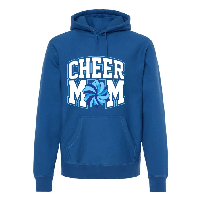 Cheer Mom Proud Cheerleader Mom Pompom Graphic Gift Premium Hoodie