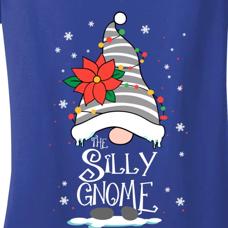 Christmas Matching Pjs For Family Christmas Or Silly Gnome Gift Women's V-Neck T-Shirt