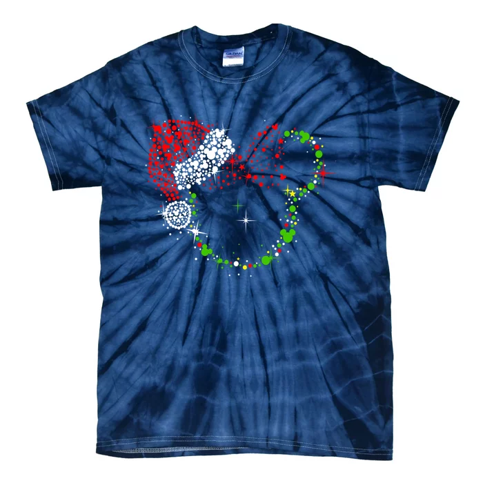 Christmas Minnie Premium Tie-Dye T-Shirt