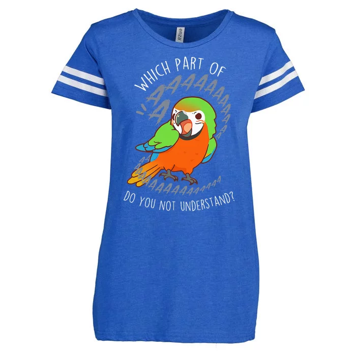 Catalina Macaw Parrot Aaa Funny Cute Pet Hybrid Bird Mom Dad Enza Ladies Jersey Football T-Shirt