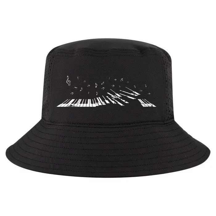 Classical Music Piano Player Gift Music Notes Piano Cool Comfort Performance Bucket Hat