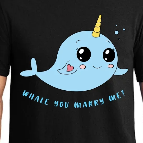 Cute Marriage Proposal Whale You Marry Me? Pajama Set