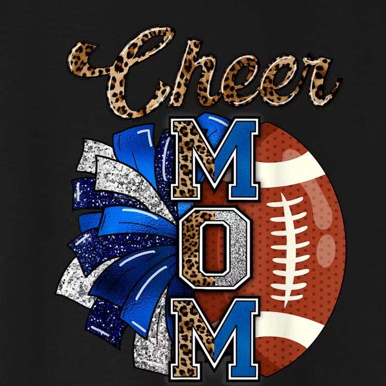 Cheer Mom Pom Pom Football Women's Crop Top Tee