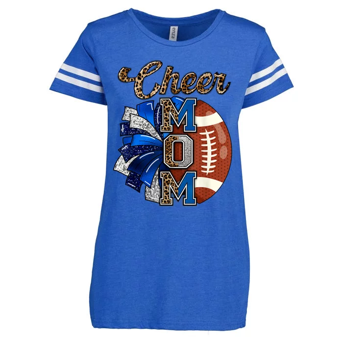 Cheer Mom Pom Pom Football Enza Ladies Jersey Football T-Shirt