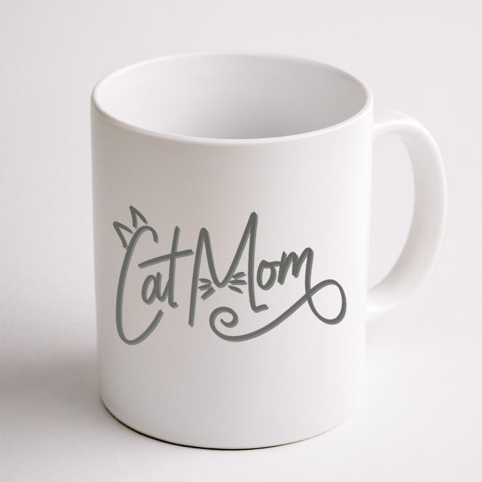 Cat Mom Present For Mothers Day Cute Cat Lover Mom Front & Back Coffee Mug