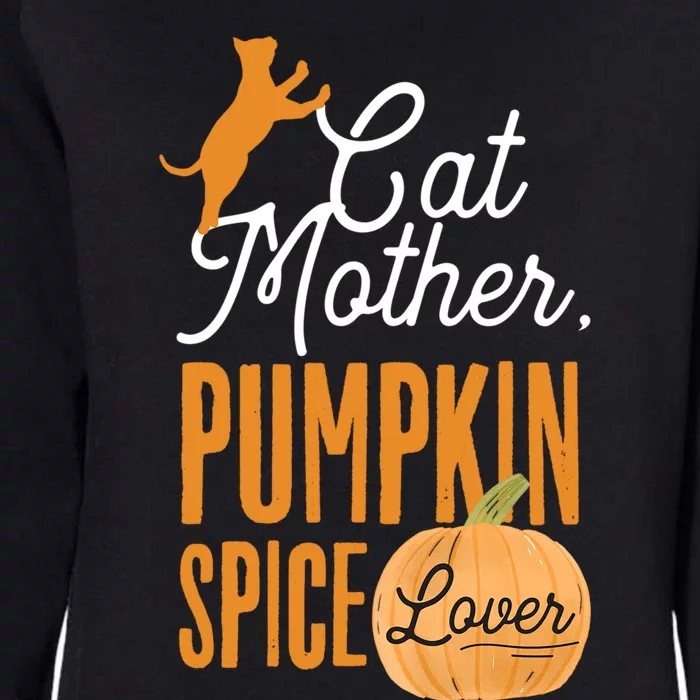 Cat Mother Pumpkin Spice Lover Cute Fall Mom Gift Womens California Wash Sweatshirt