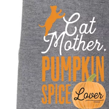 Cat Mother Pumpkin Spice Lover Cute Fall Mom Gift Doggie 3-End Fleece Hoodie