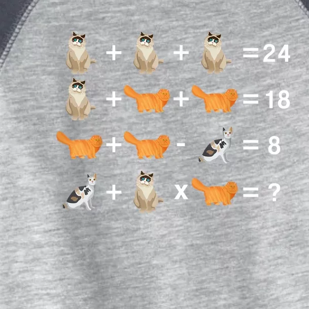 Cat Math Puzzle Toddler Fine Jersey T-Shirt