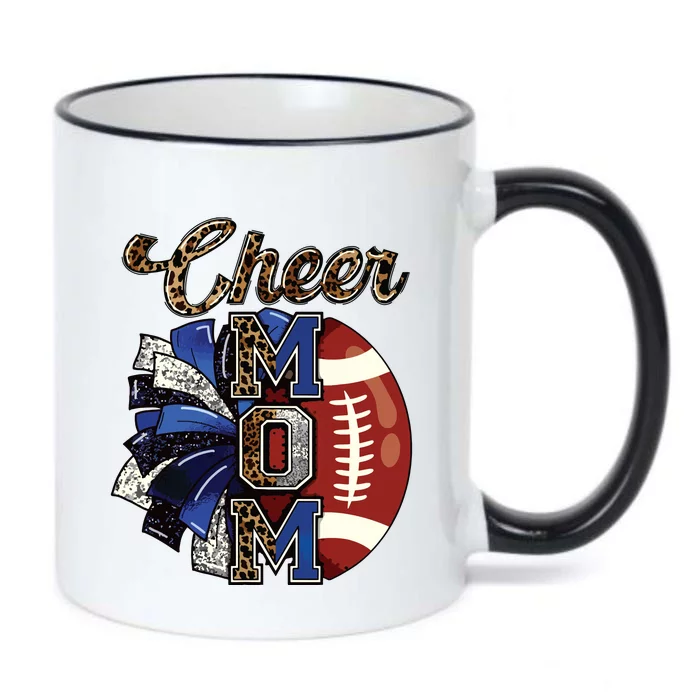 Cheer Mom Pom Pom Football Black Color Changing Mug