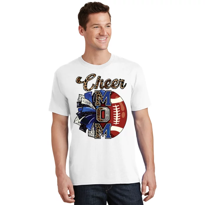 Cheer Mom Pom Pom Football T-Shirt