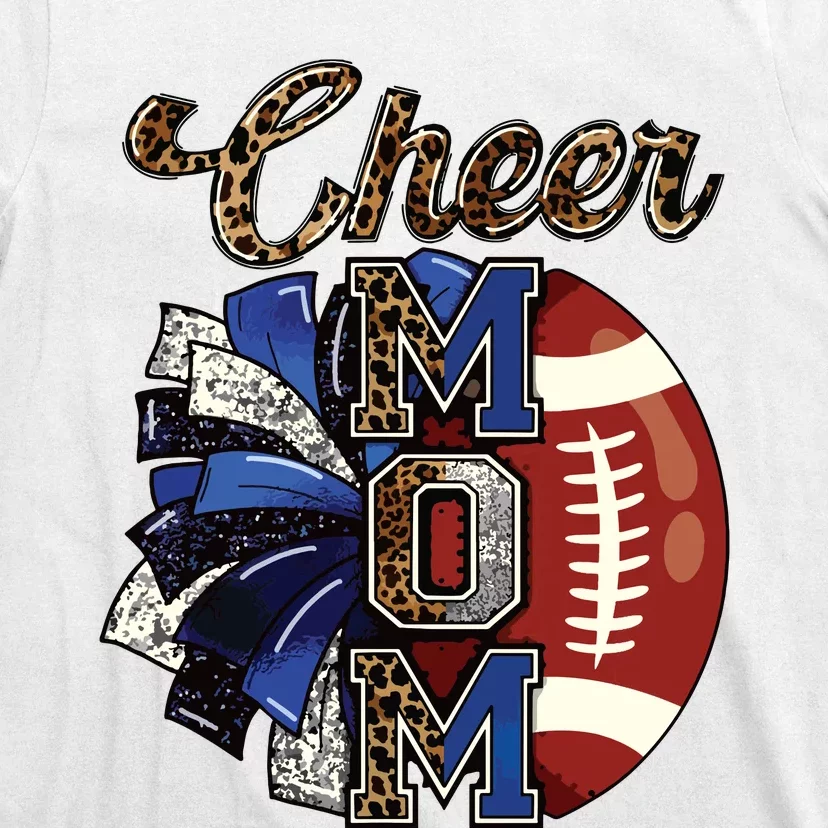 Cheer Mom Pom Pom Football T-Shirt