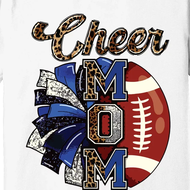 Cheer Mom Pom Pom Football Premium T-Shirt