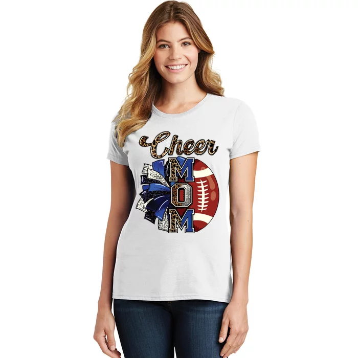 Cheer Mom Pom Pom Football Women's T-Shirt