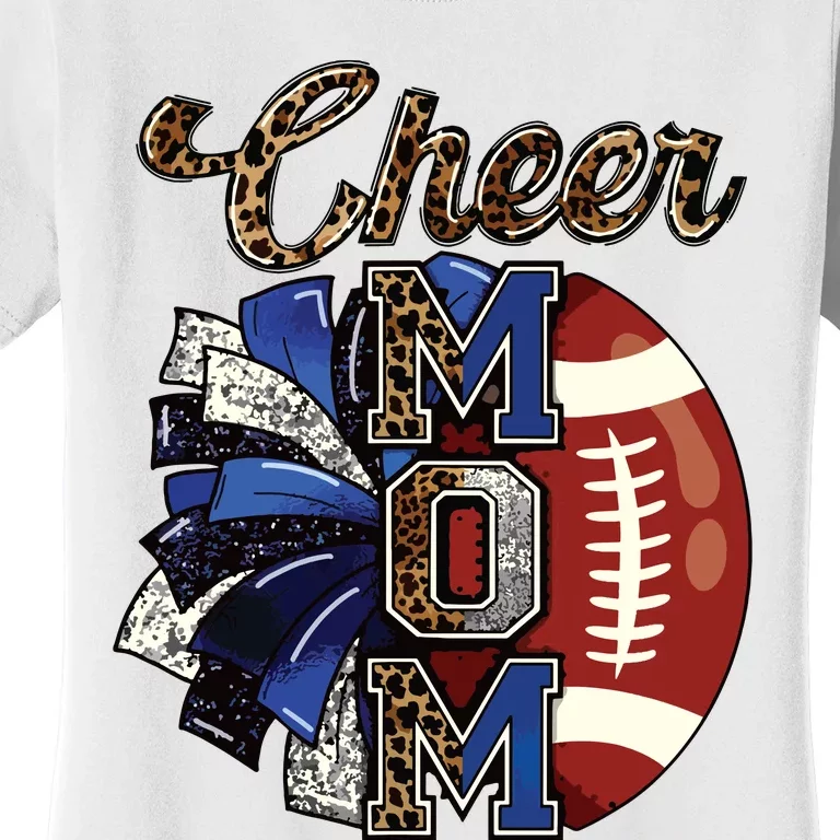 Cheer Mom Pom Pom Football Women's T-Shirt