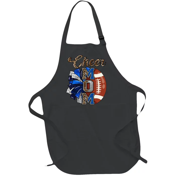 Cheer Mom Pom Pom Football Gift Full-Length Apron With Pocket