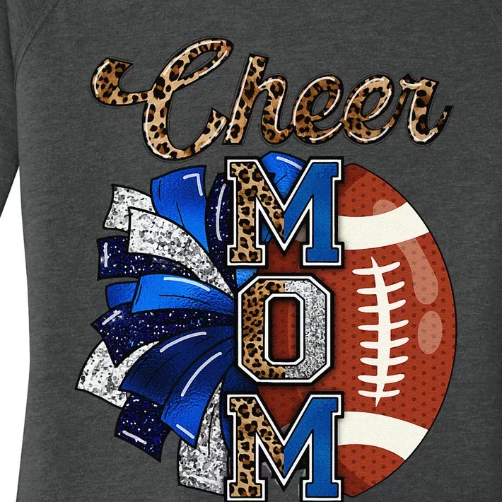 Cheer Mom Pom Pom Football Gift Women's Perfect Tri Tunic Long Sleeve Shirt