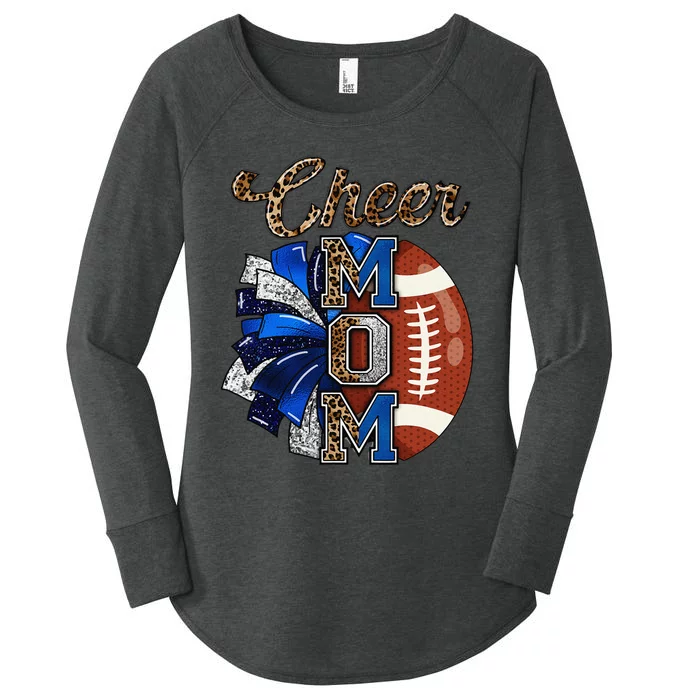 Cheer Mom Pom Pom Football Gift Women's Perfect Tri Tunic Long Sleeve Shirt