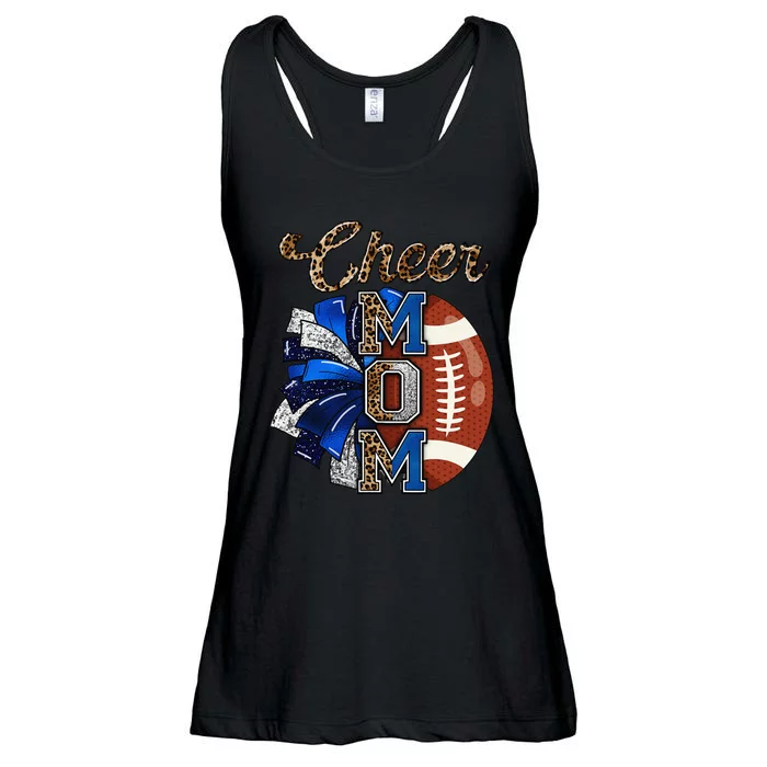 Cheer Mom Pom Pom Football Gift Ladies Essential Flowy Tank