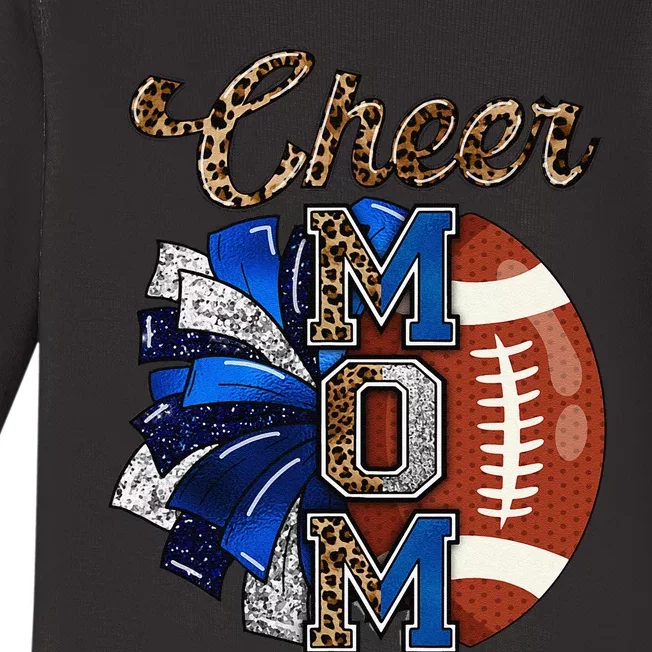 Cheer Mom Pom Pom Football Gift Baby Long Sleeve Bodysuit