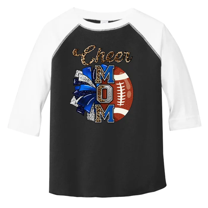 Cheer Mom Pom Pom Football Gift Toddler Fine Jersey T-Shirt