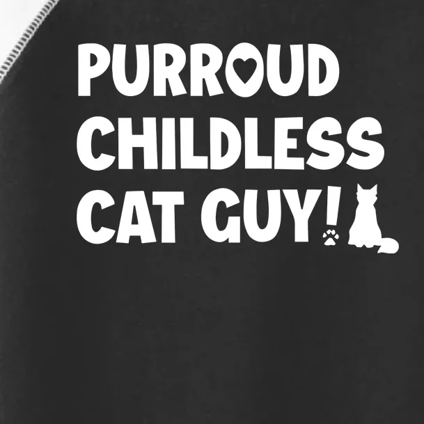 Cole & Marmalade Purroud Childless Cat Guy Toddler Fine Jersey T-Shirt