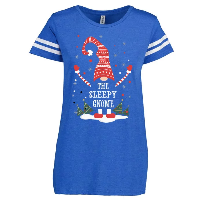 Christmas Matching Pjs For Family Christmas Or Sleepy Gnome Enza Ladies Jersey Football T-Shirt