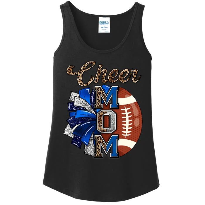 Cheer Mom Pom Pom Football Ladies Essential Tank