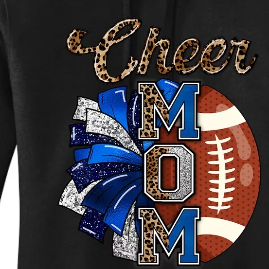 Cheer Mom Pom Pom Football Women's Pullover Hoodie