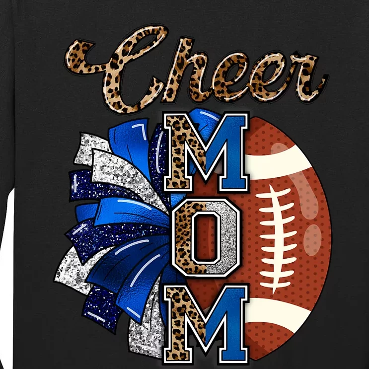 Cheer Mom Pom Pom Football Tall Long Sleeve T-Shirt