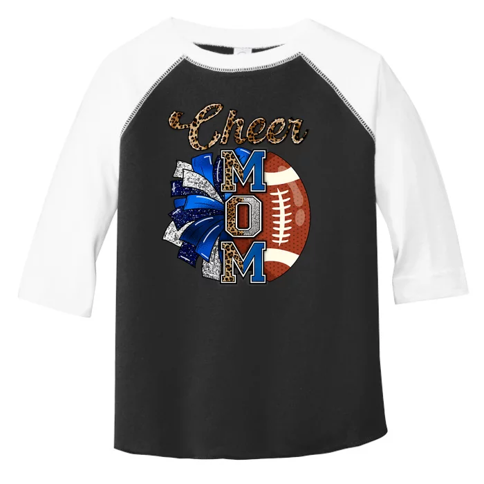 Cheer Mom Pom Pom Football Toddler Fine Jersey T-Shirt