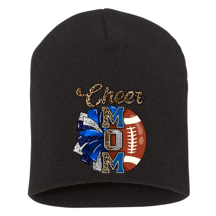 Cheer Mom Pom Pom Football Short Acrylic Beanie