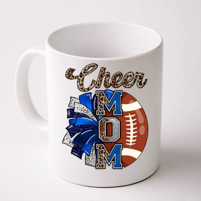 Cheer Mom Pom Pom Football Front & Back Coffee Mug