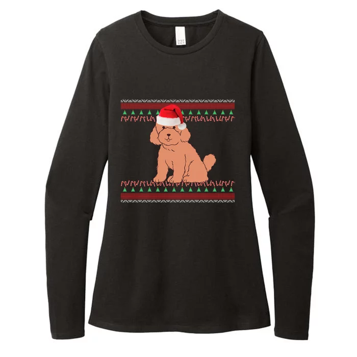 Christmas Miniature Poodle Cute Gift Womens CVC Long Sleeve Shirt