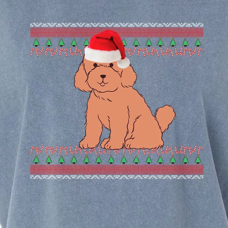 Christmas Miniature Poodle Cute Gift Garment-Dyed Women's Muscle Tee