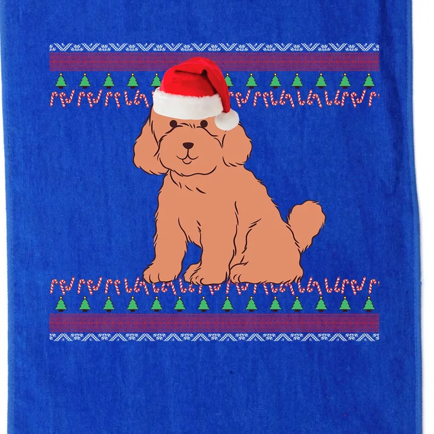 Christmas Miniature Poodle Cute Gift Platinum Collection Golf Towel